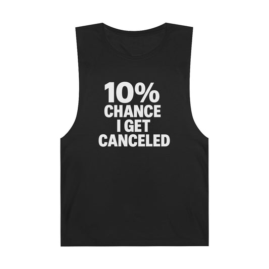 10% Chance I Get Canceled - Men's Low Cutoff Tank