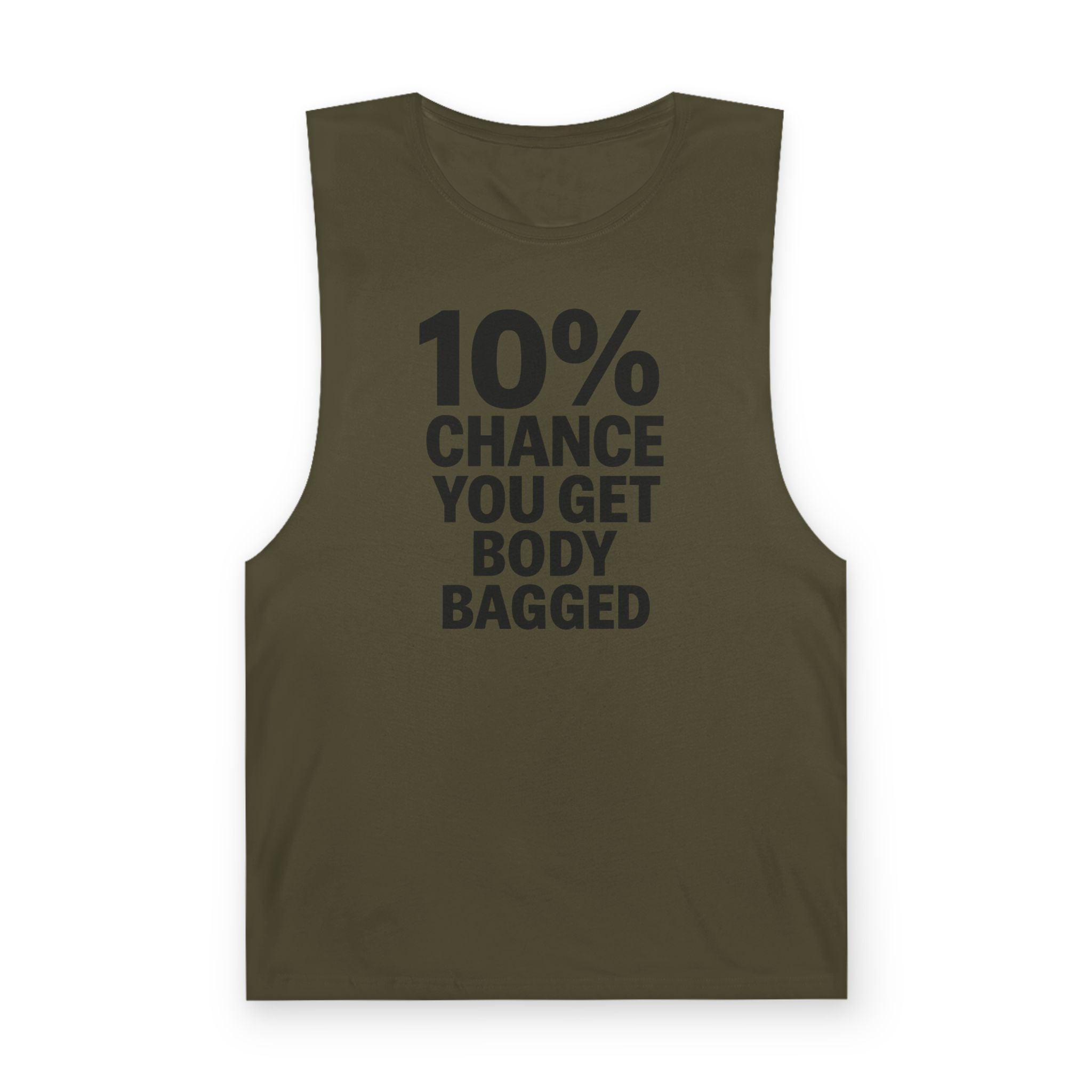 10% Chance You Get Body Bagged - Men's Low Cutoff Tank