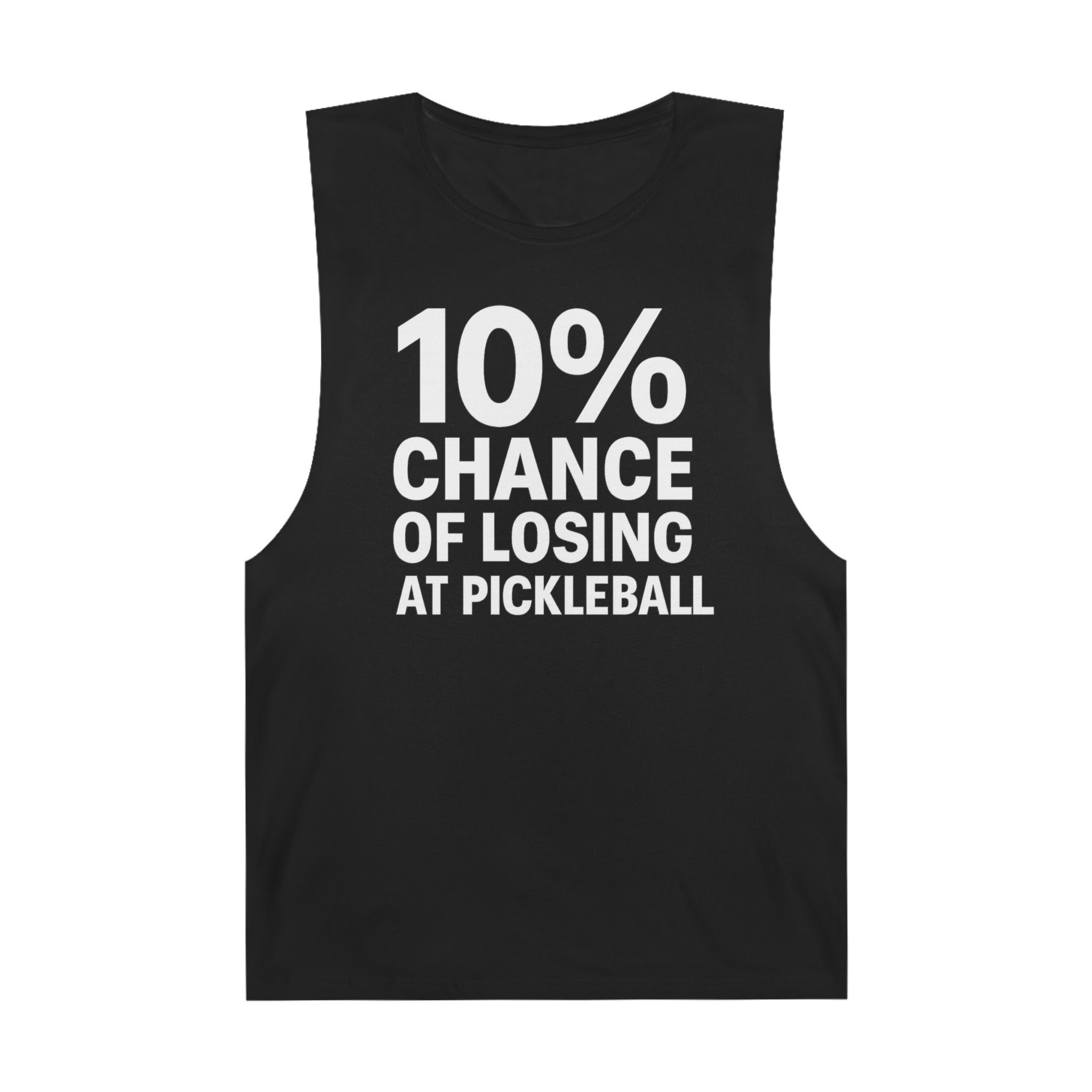 10% Chance Of Losing At Pickleball - Men's Low Cutoff Tank