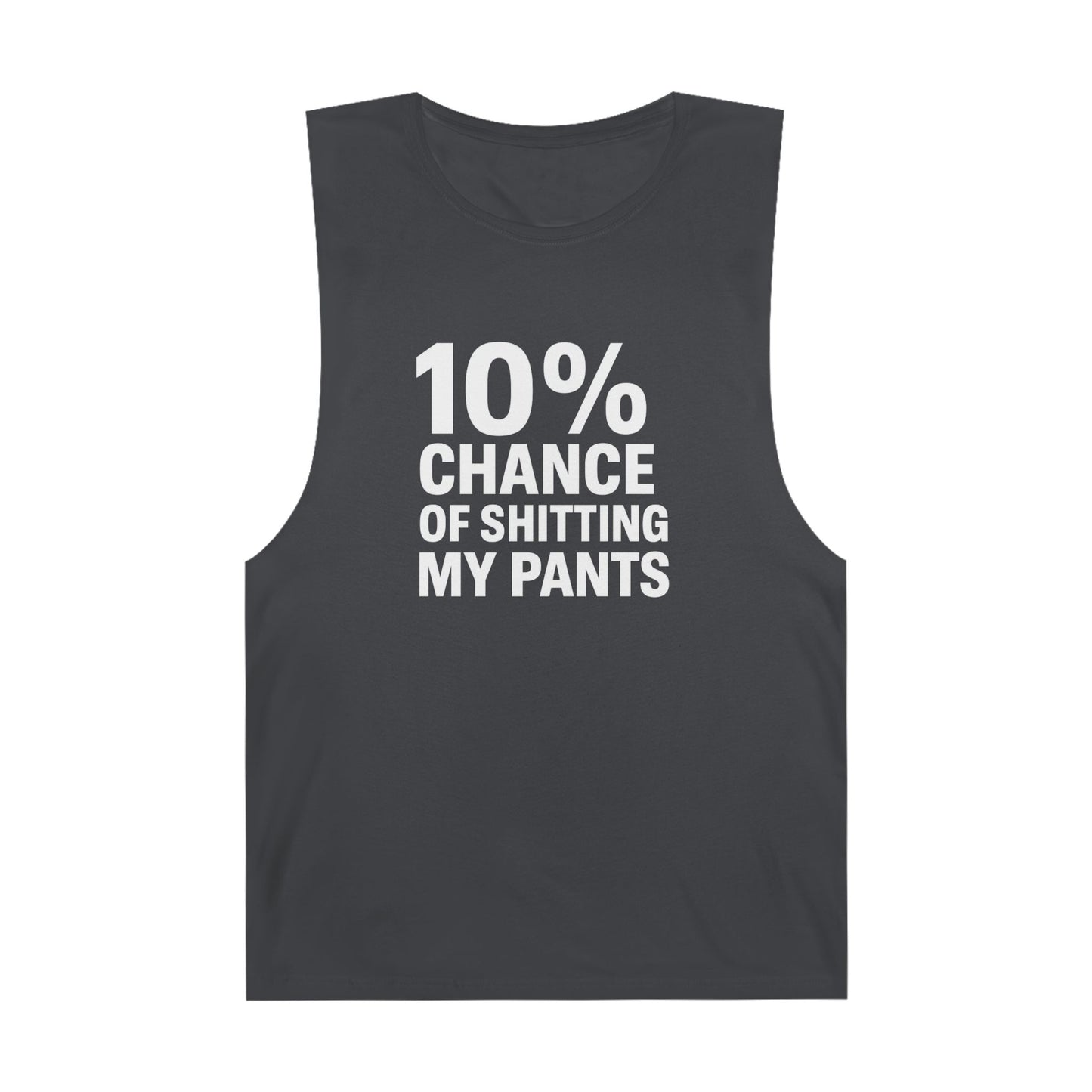 10% Chance of Shitting My Pants - Men's Low Cutoff Tank