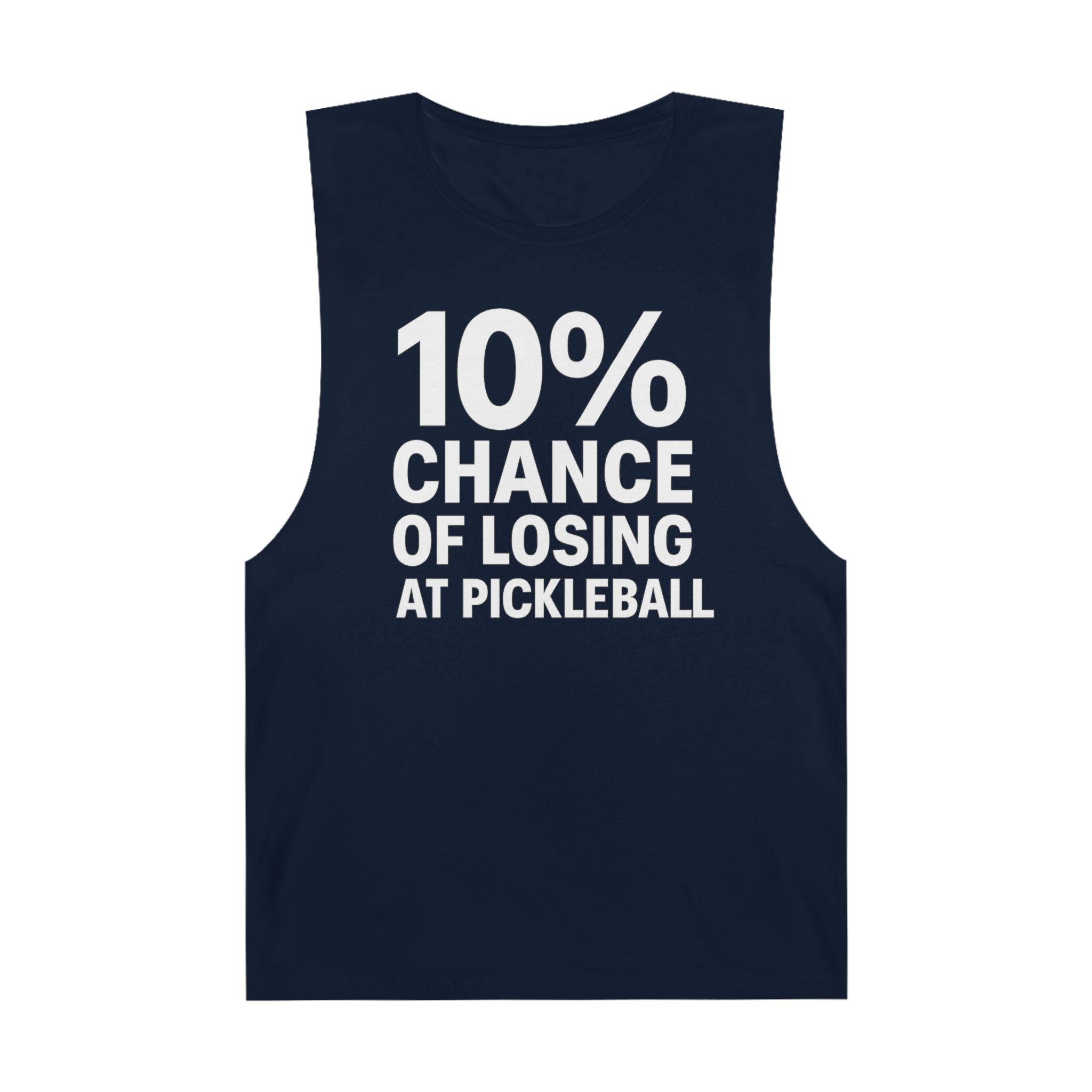 10% Chance Of Losing At Pickleball - Men's Low Cutoff Tank