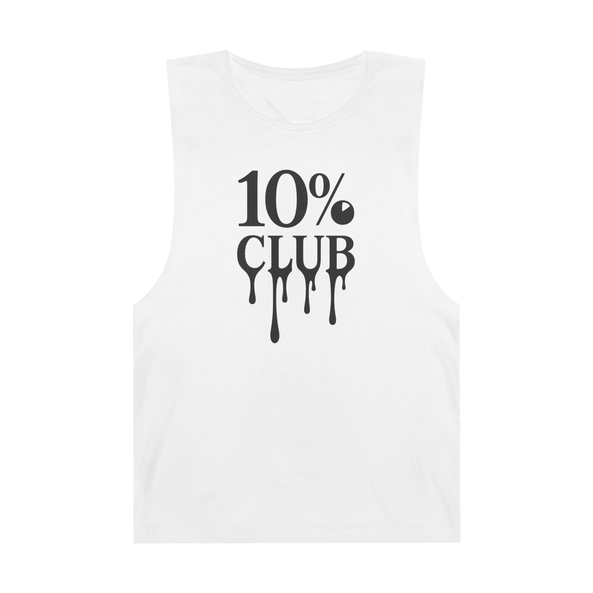 10% Logo - Men's Low Cutoff Tank