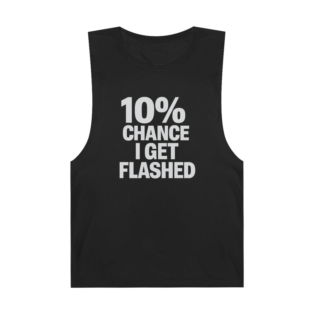 10% Chance I Get Flashed - Men's Low Cutoff Tank