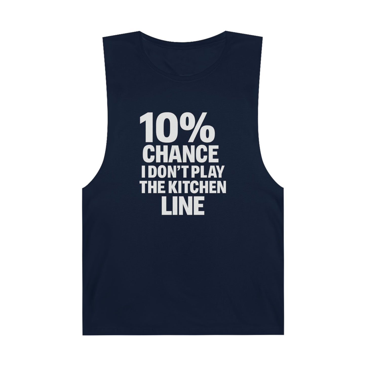 10% Chance I Don't Play the Kitchen Line - Men's Low Cutoff Tank