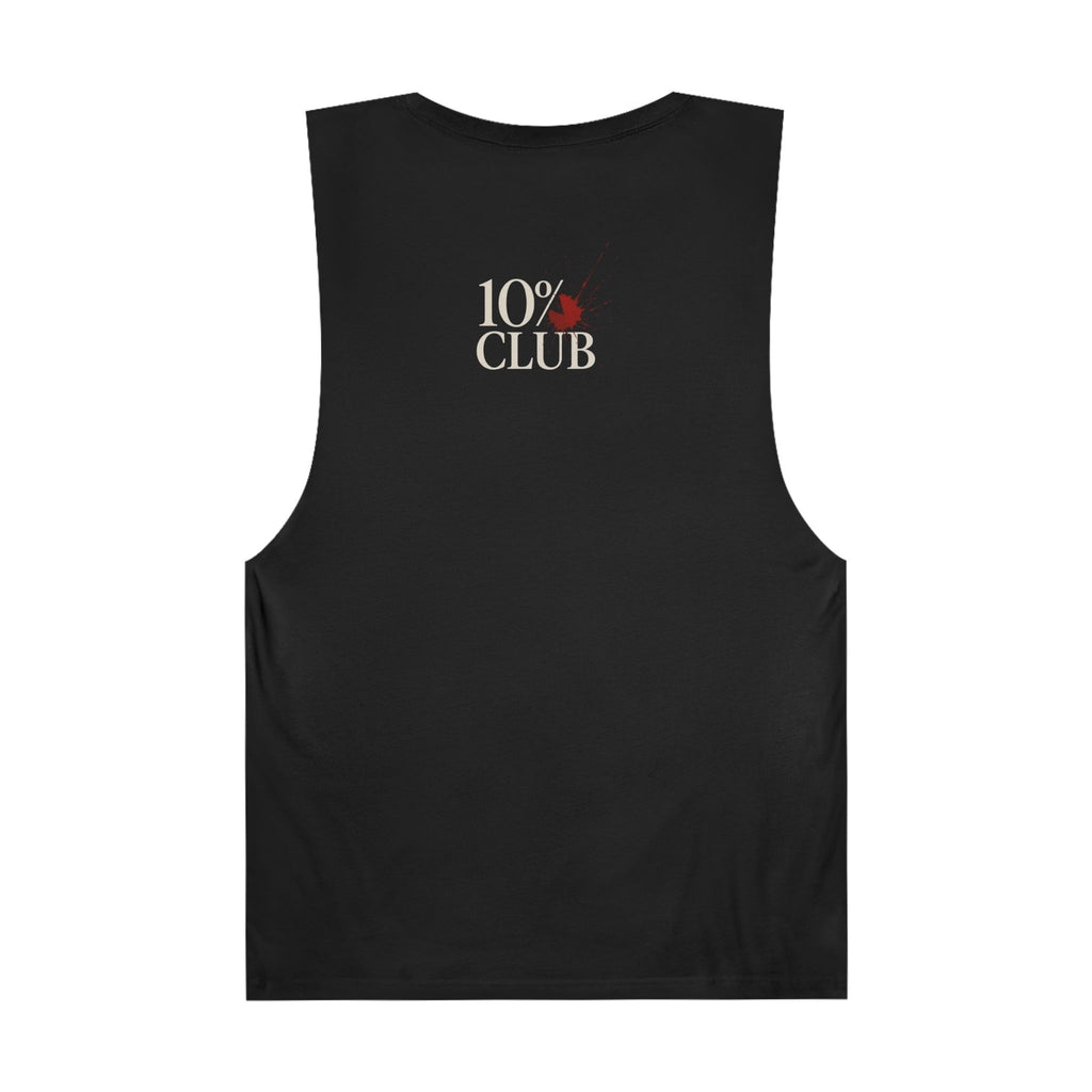 10% Splatter Logo - Men's Low Cutoff Tank