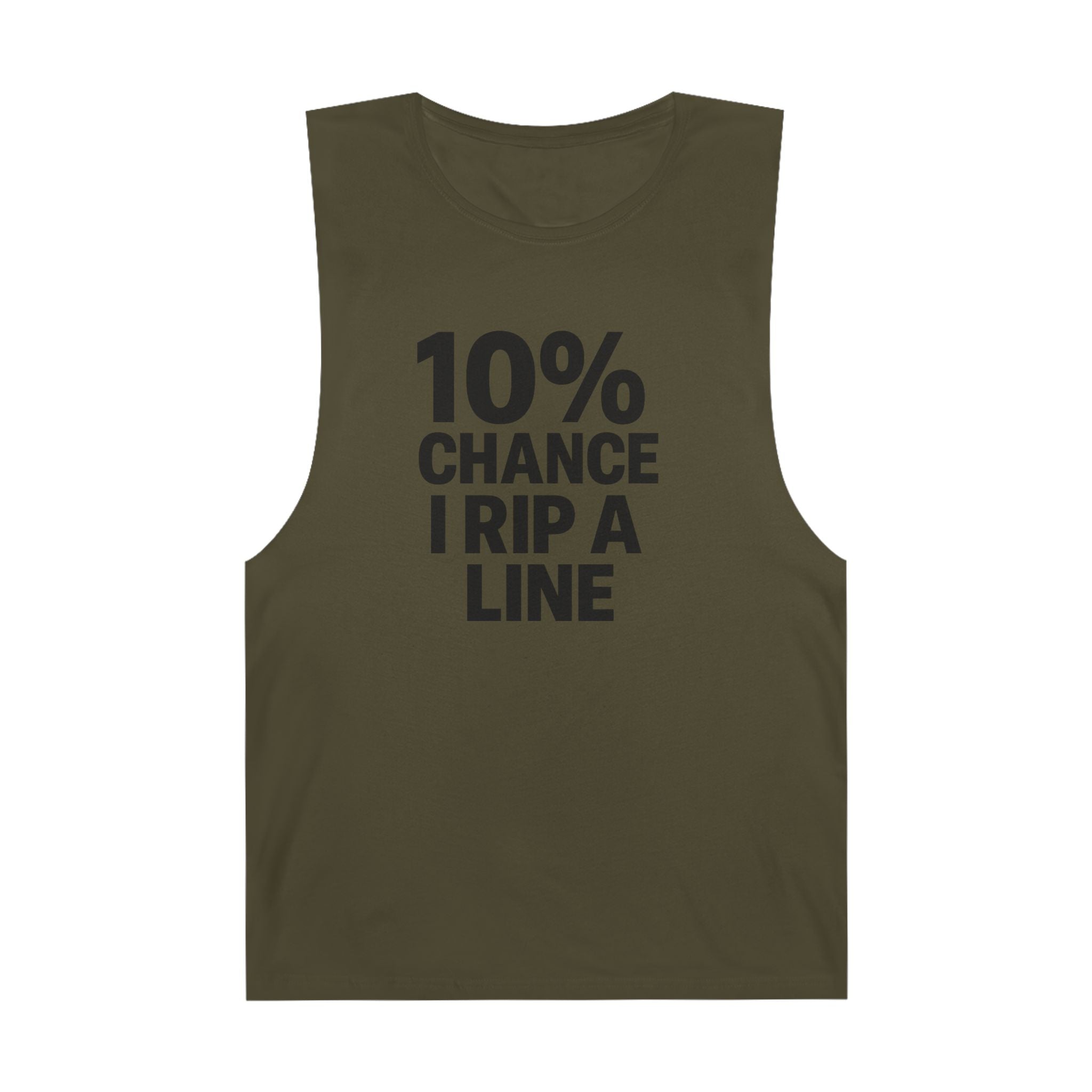 10% Chance I Rip A Line - Men's Low Cutoff Tank