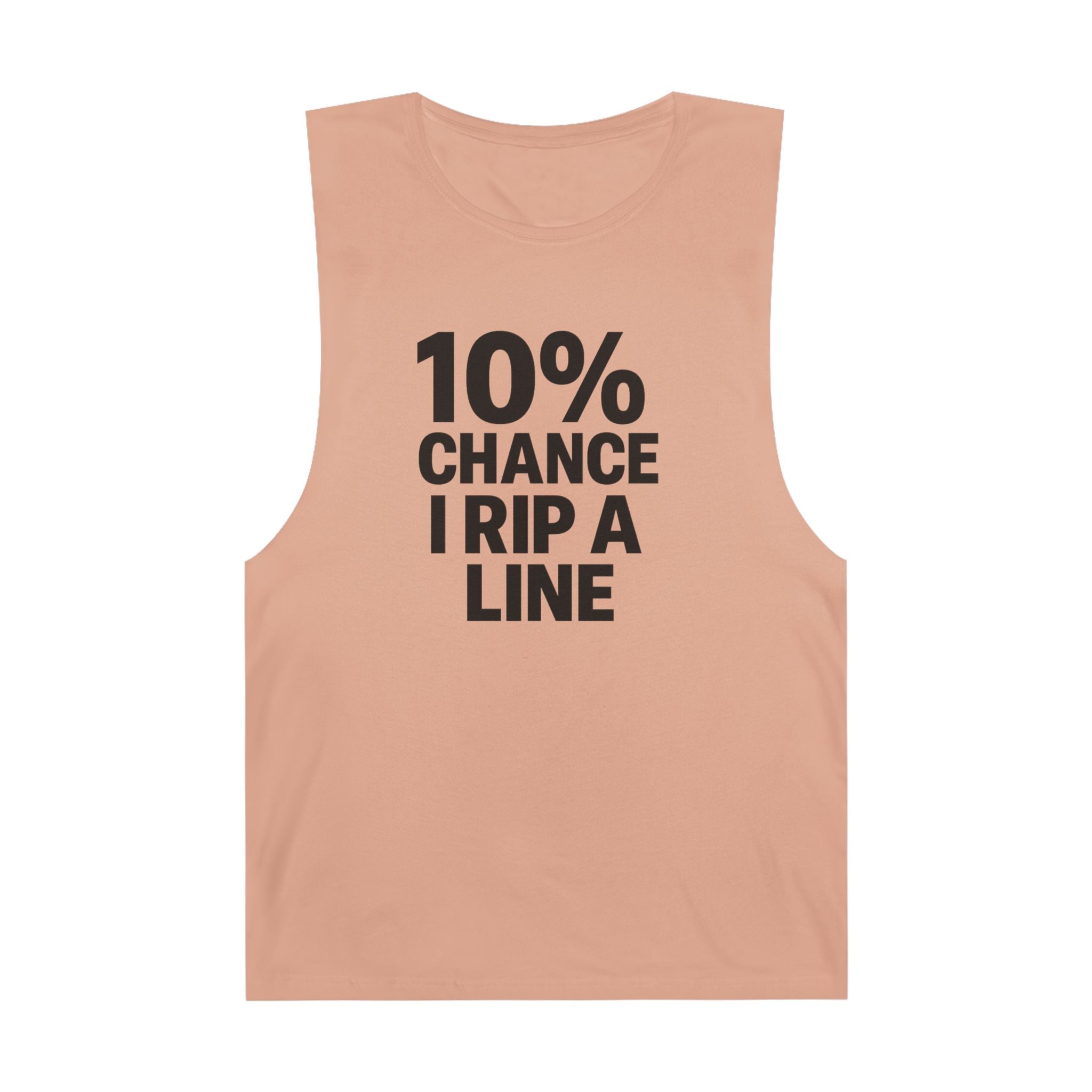 10% Chance I Rip A Line - Men's Low Cutoff Tank