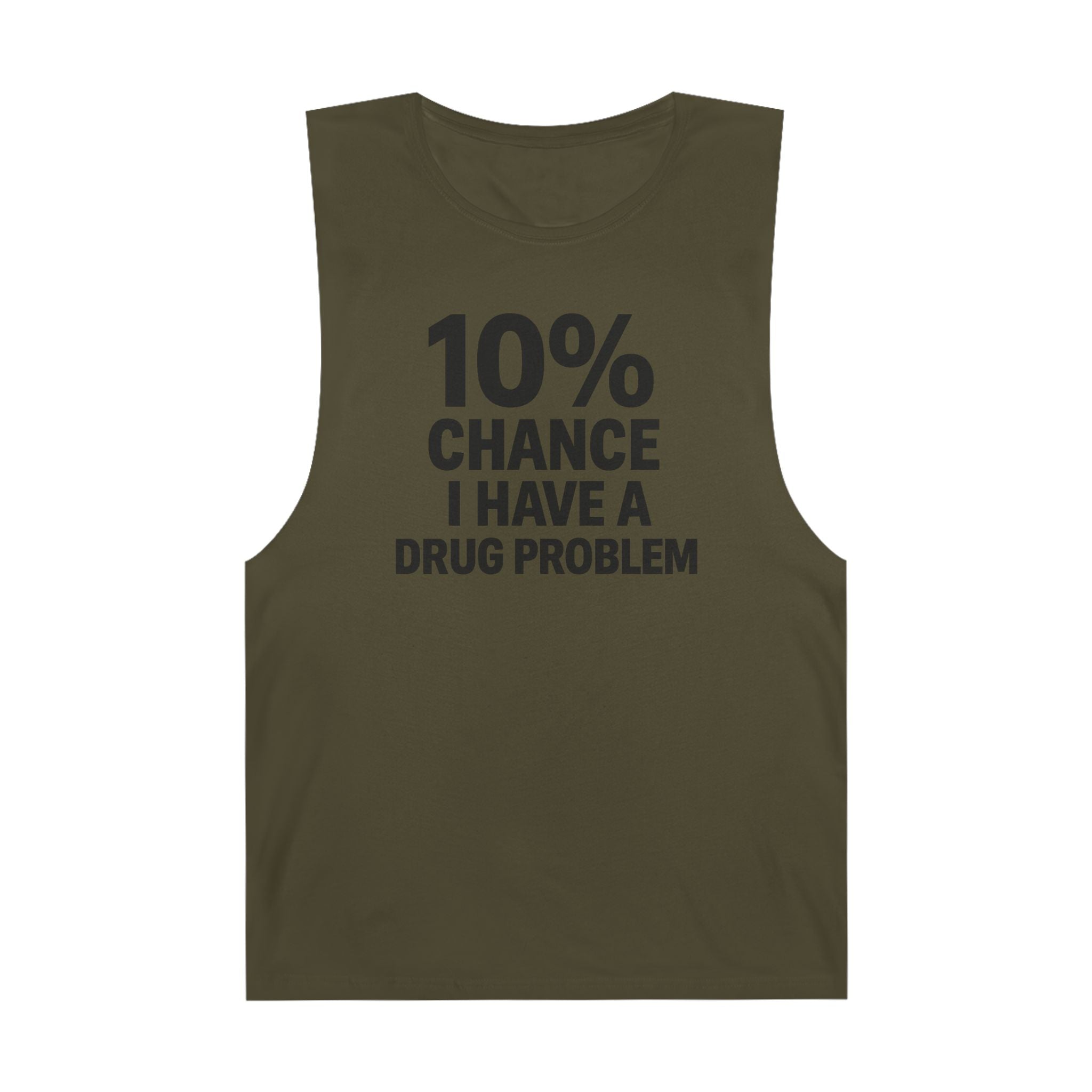 10% Chance I Have A Drug Problem - Men's Low Cutoff Tank