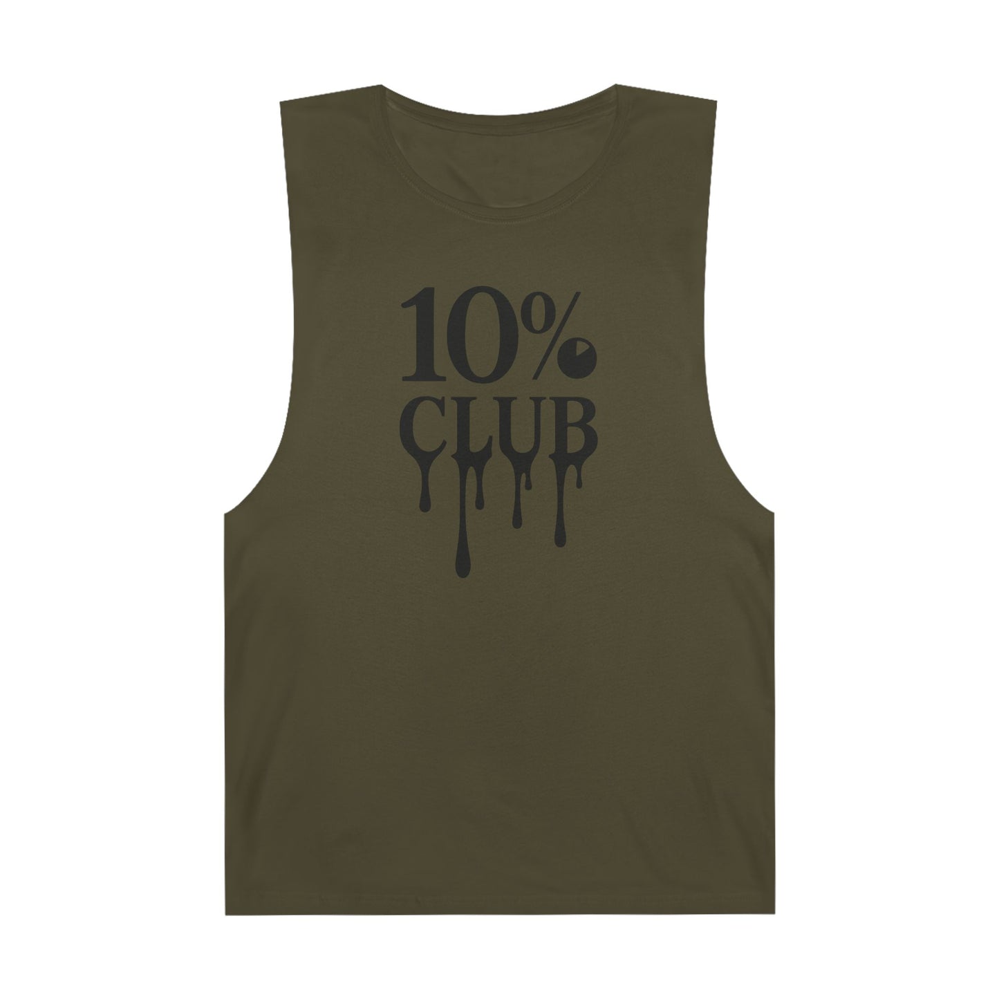 10% Logo - Men's Low Cutoff Tank