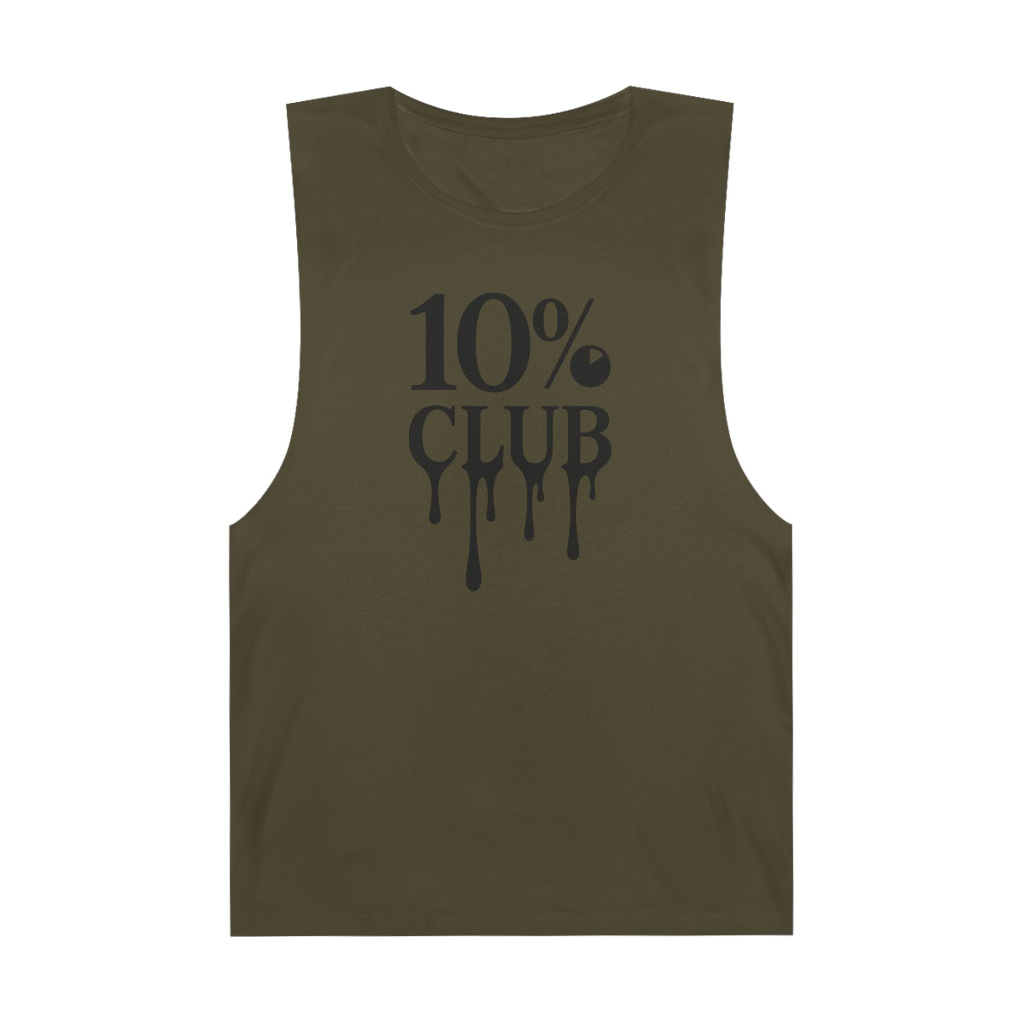 10% Logo - Men's Low Cutoff Tank