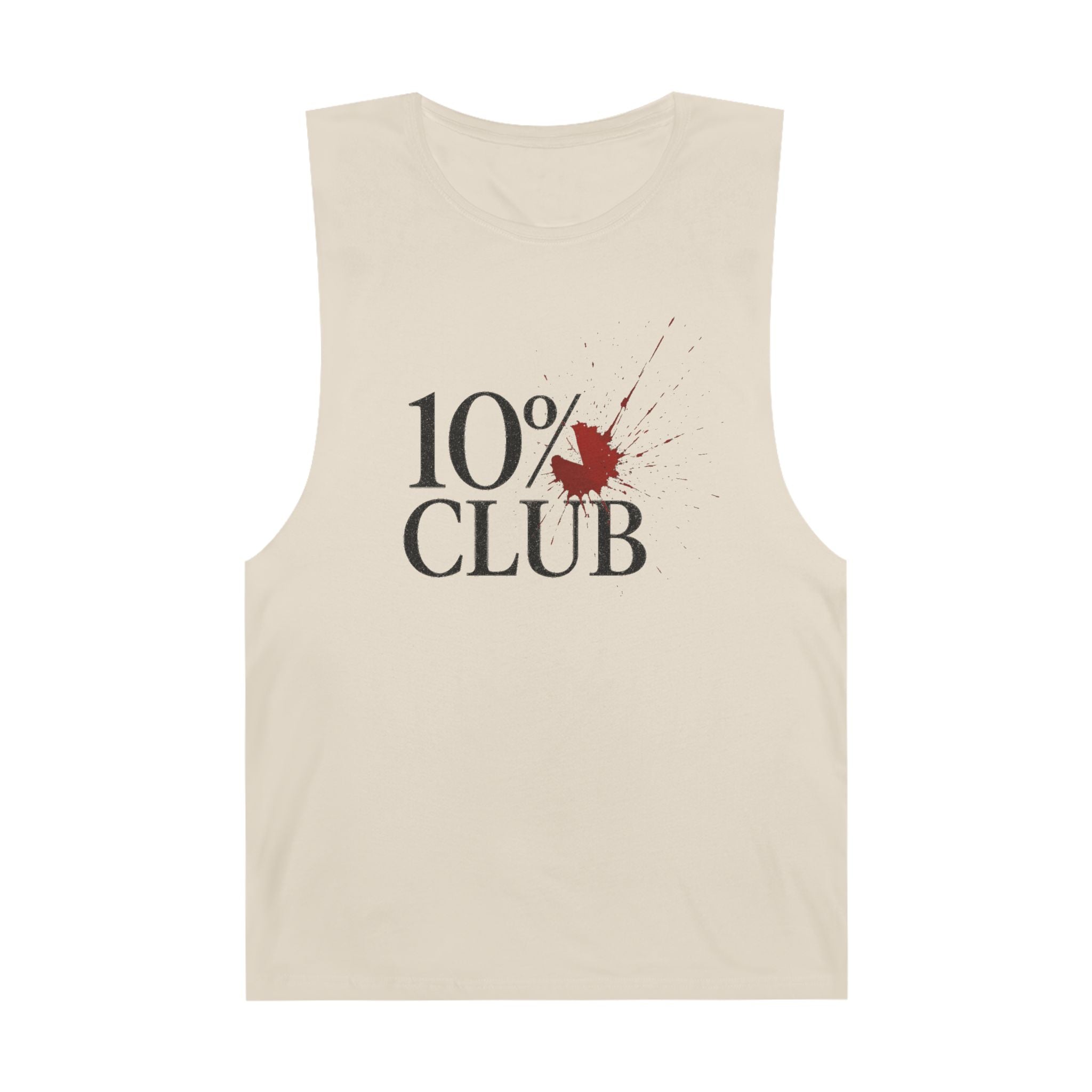 10% Splatter Logo - Men's Low Cutoff Tank