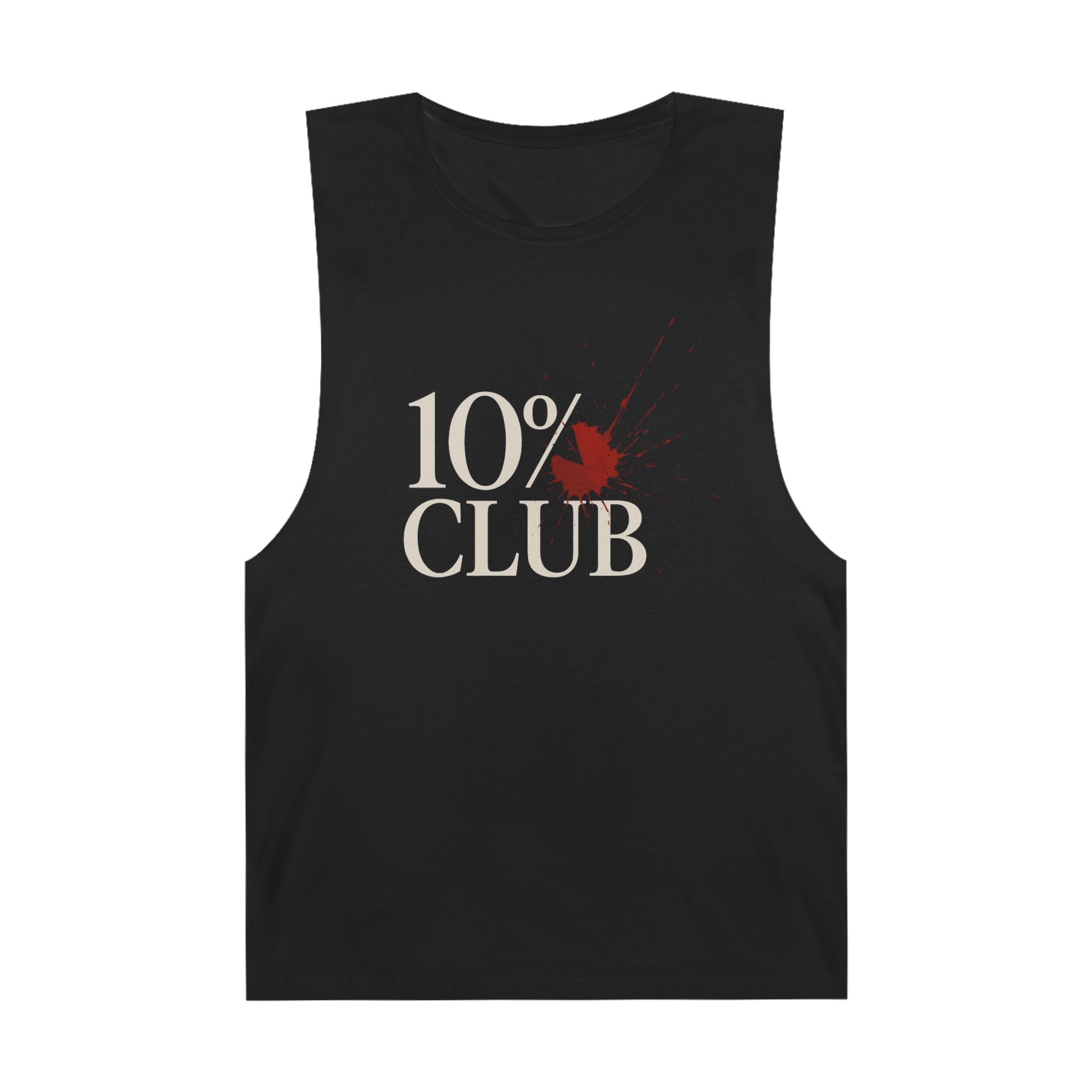 10% Splatter Logo - Men's Low Cutoff Tank