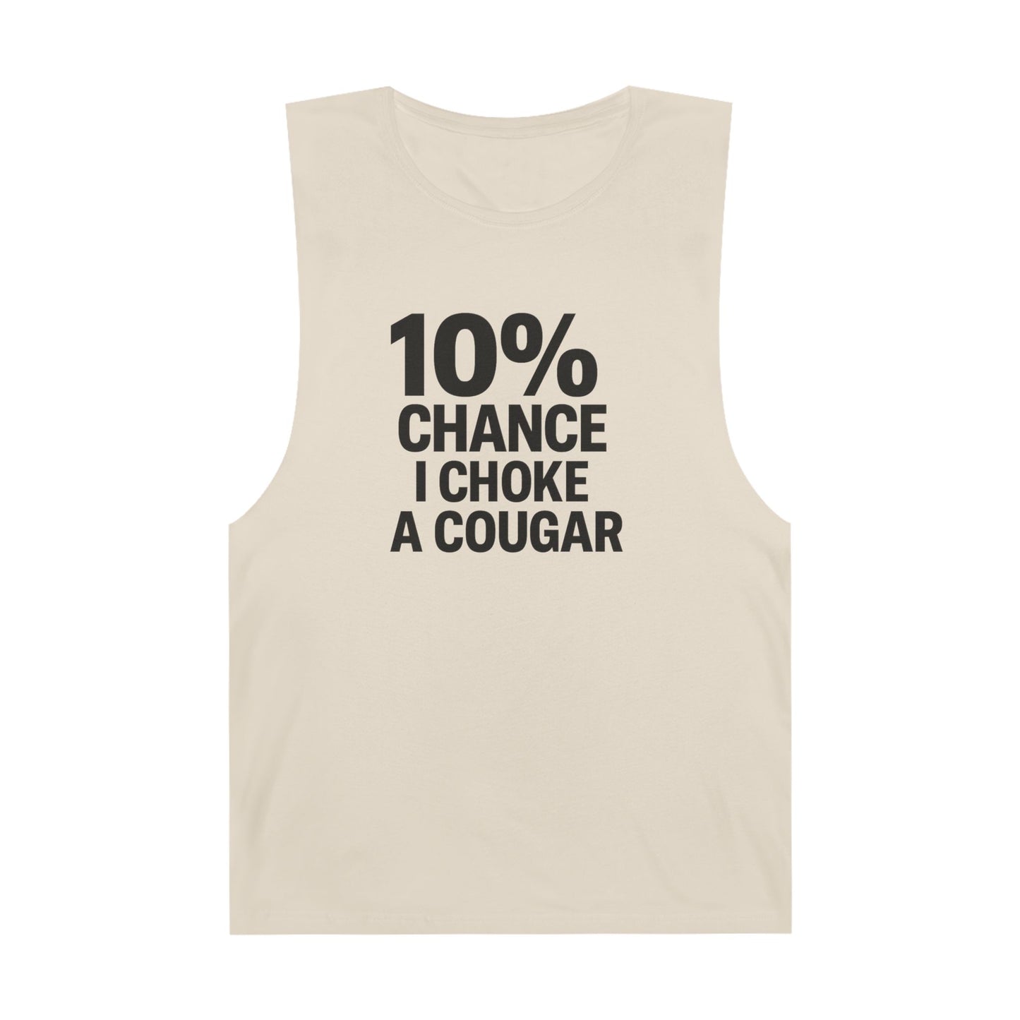 10% Chance I Choke A Cougar - Men's Low Cutoff Tank
