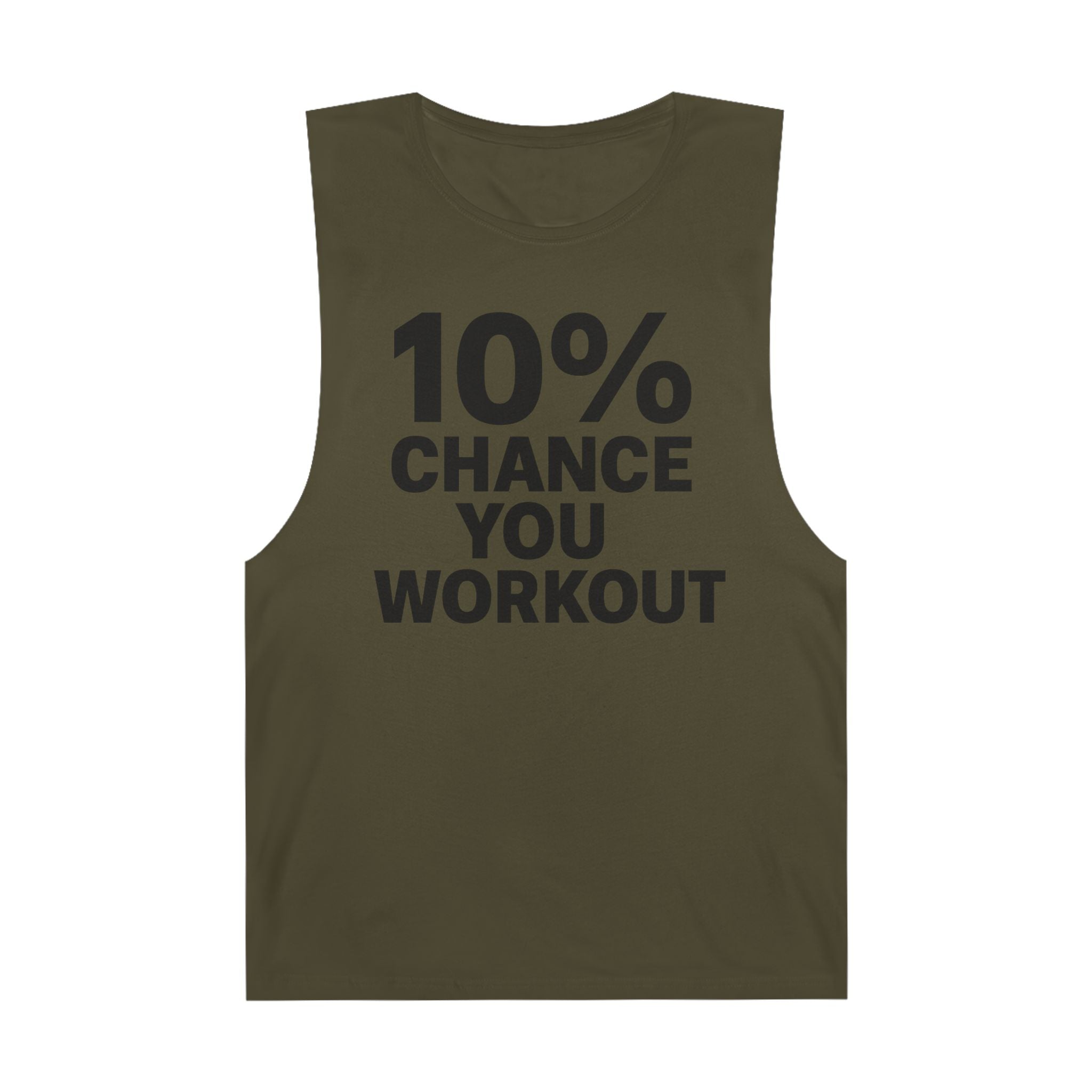 10% Chance You Workout - Men's Low Cutoff Tank