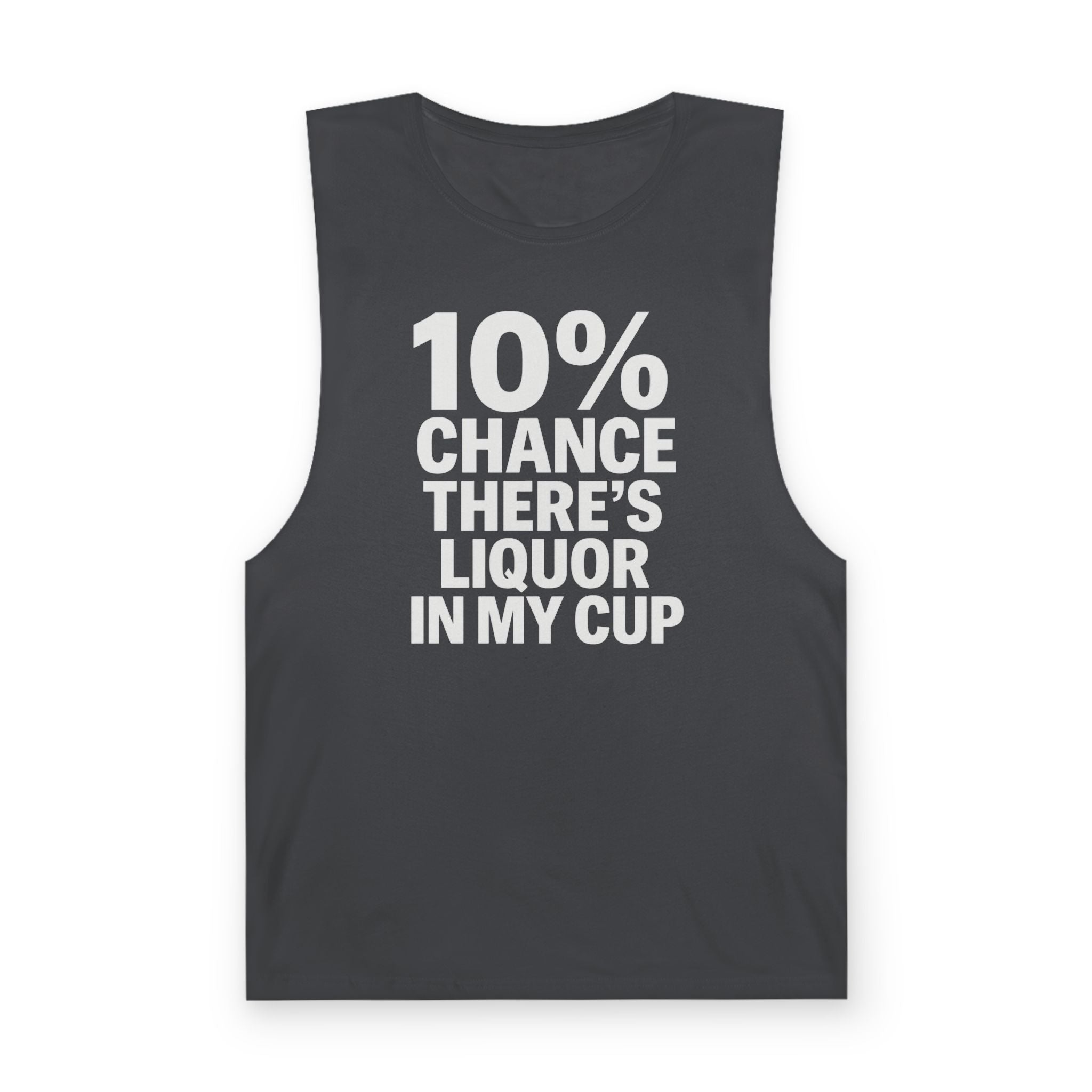 10% Chance There's Liquor in My Cup - Men's Low Cutoff Tank