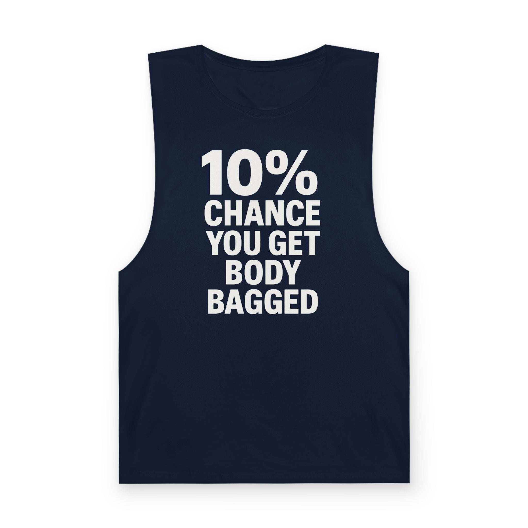 10% Chance You Get Body Bagged - Men's Low Cutoff Tank