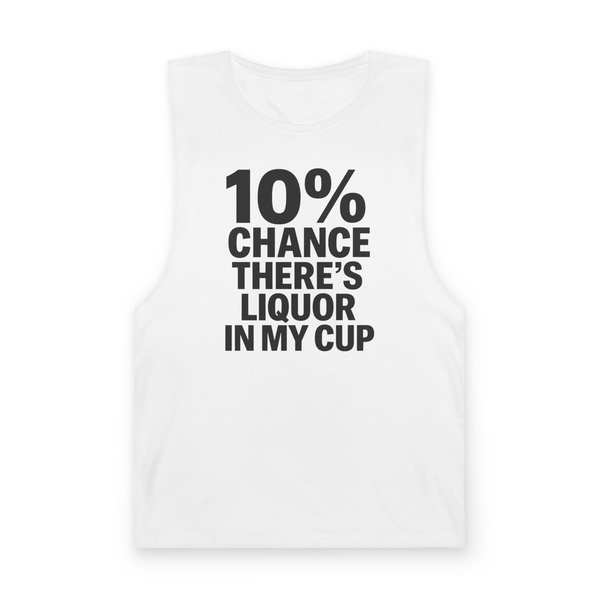 10% Chance There's Liquor in My Cup - Men's Low Cutoff Tank